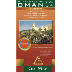 Oman 1:1,25m. mapa GIZI MAP